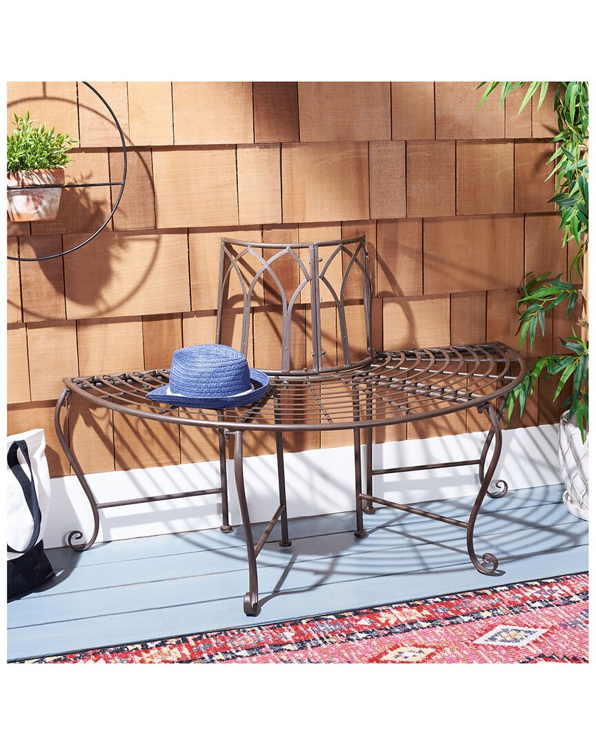 Safavieh Abia Tree Bench In Brown