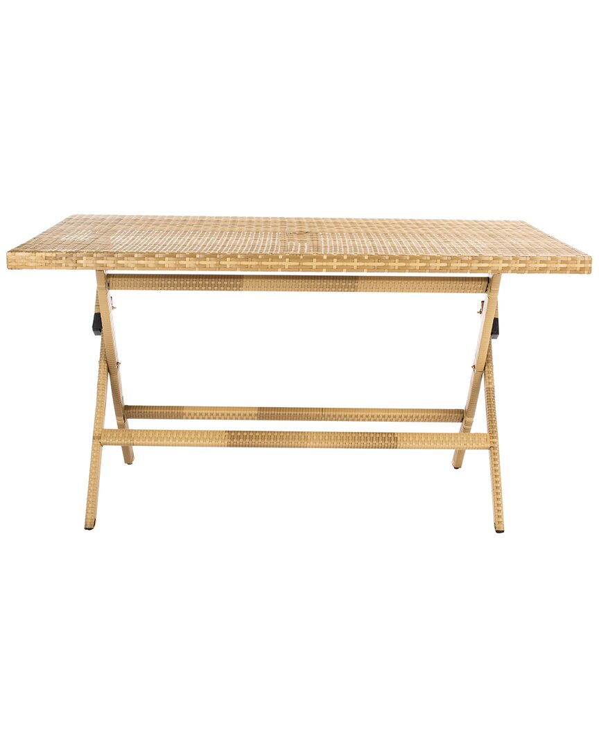 Safavieh Akita 55in Outdoor Folding Table In Brown