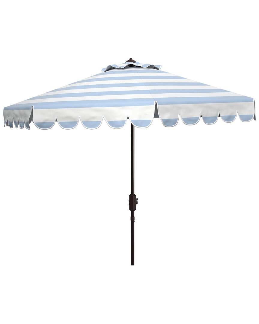 Safavieh Ramona 9ft Crank Umbrella In Blue