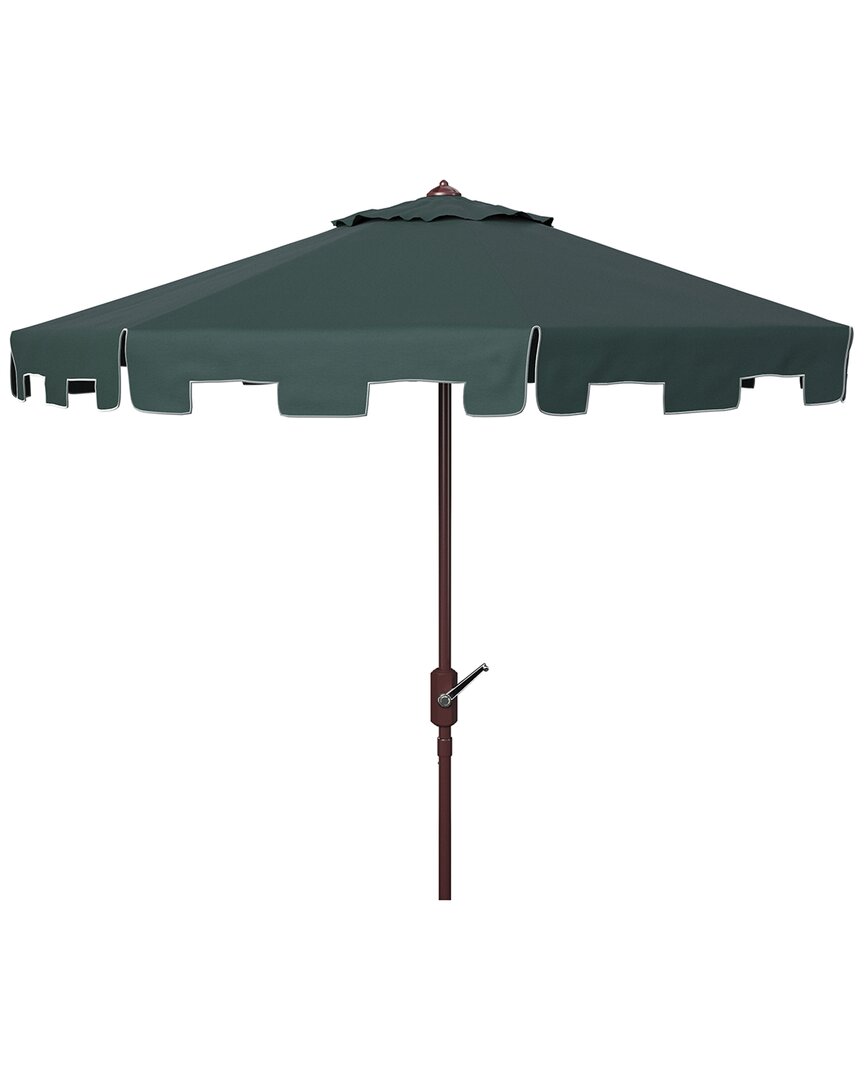 Safavieh Zimmerman 11ft Market Umbrella In Green