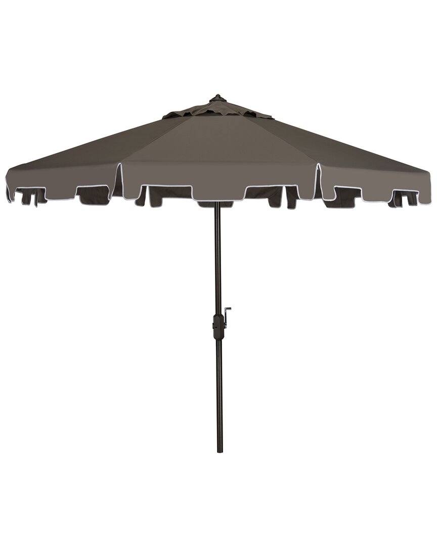 Safavieh Zimmerman 11ft Market Umbrella In Grey