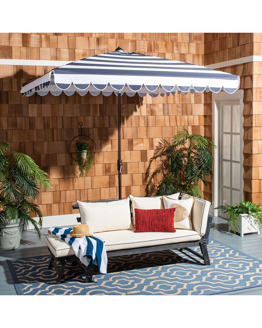 Safavieh Vienna 7.5ft Square Umbrella In Blue