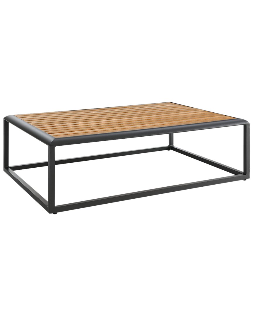 Modway Stance Outdoor Patio Aluminum Coffee Table In Grey