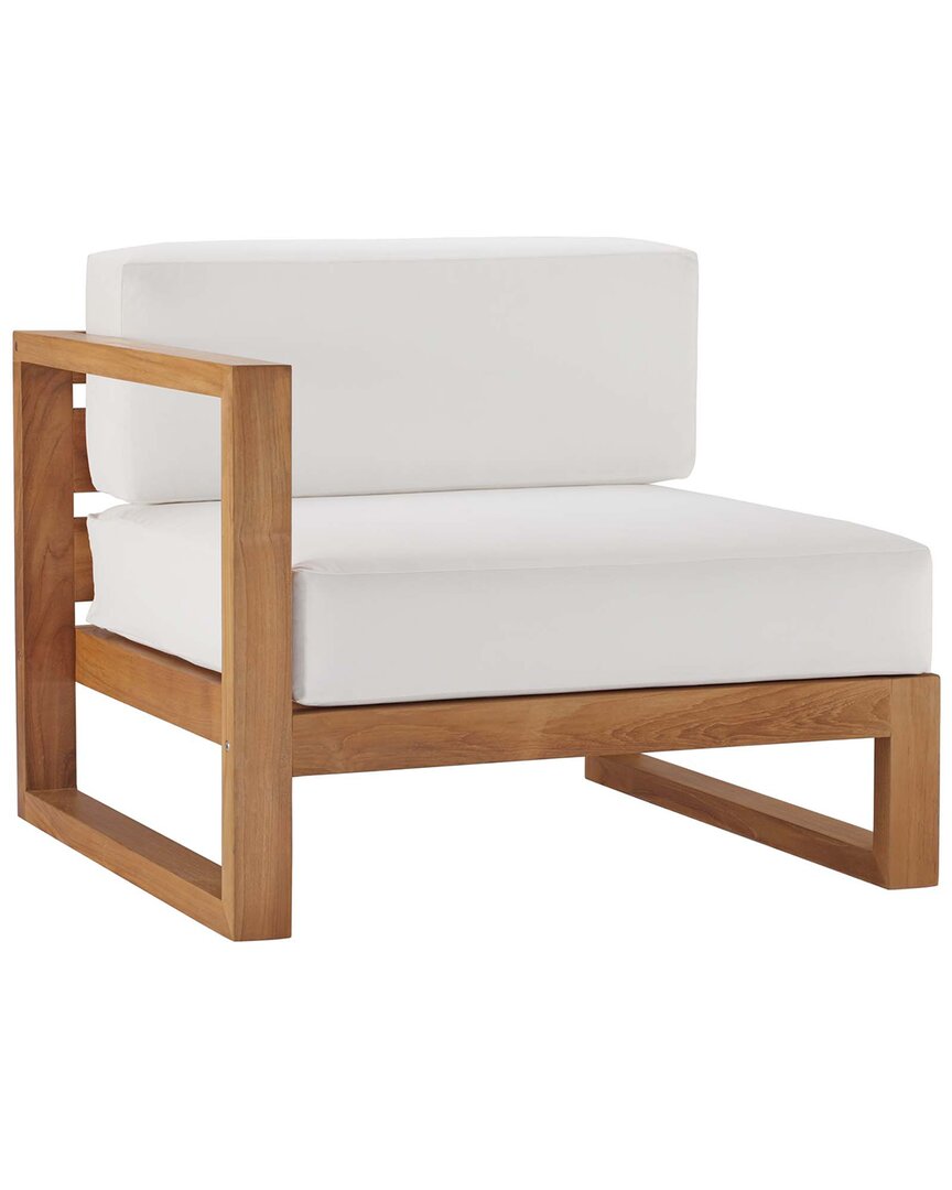 MODWAY MODWAY UPLAND OUTDOOR PATIO TEAK WOOD LEFT-ARM CHAIR 