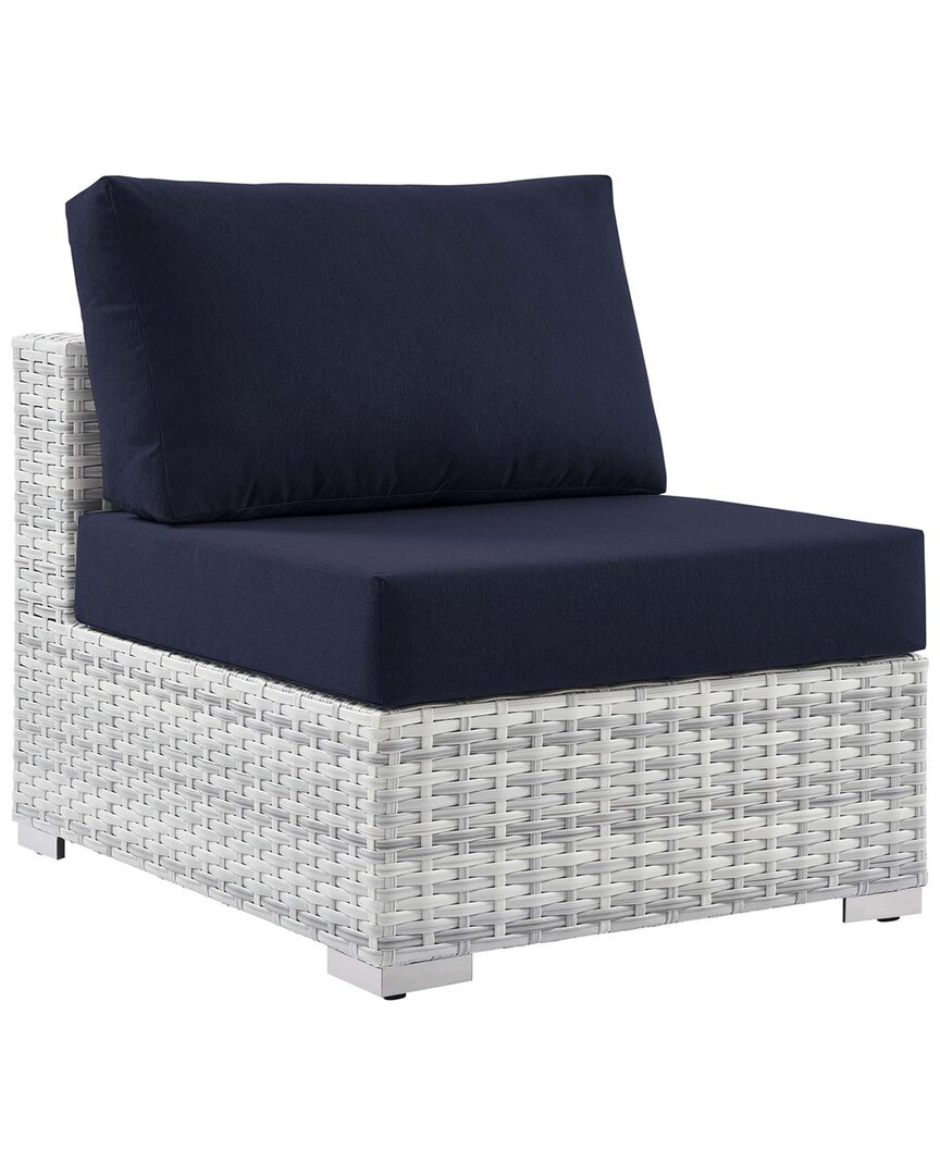 Modway Convene Outdoor Patio Armless Chair In Grey
