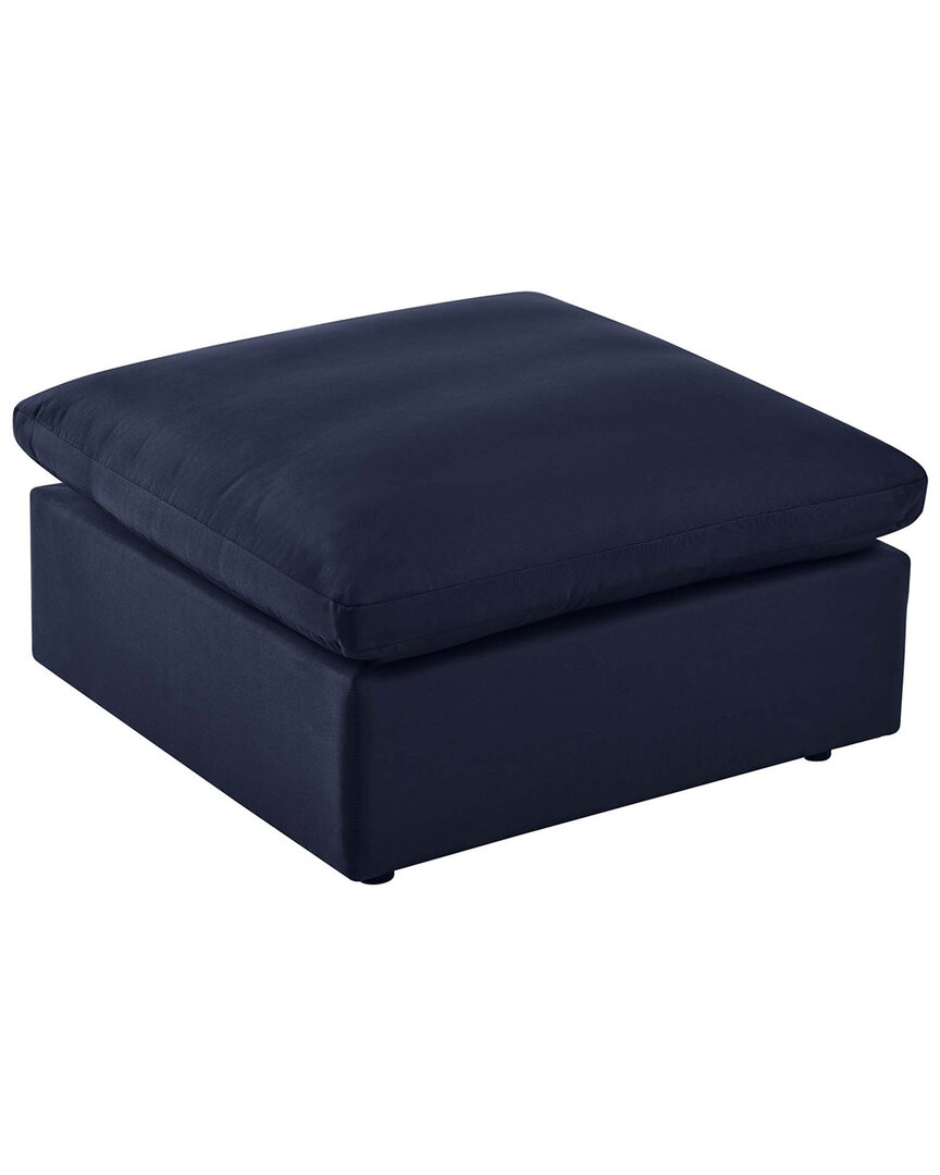 Modway Commix Overstuffed Outdoor Patio Ottoman In Blue