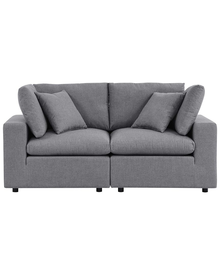 Modway Commix Sunbrella® Outdoor Patio Loveseat In Grey