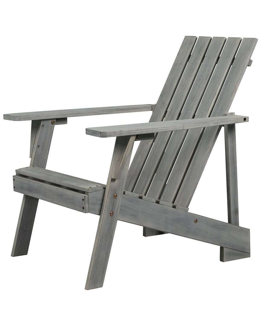 Jonathan Y Irving Outdoor Patio Adirondack Chair In Gray