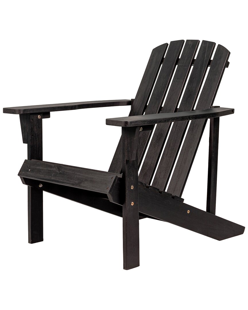 Jonathan Y Westport Outdoor Patio Adirondack Chair In Black
