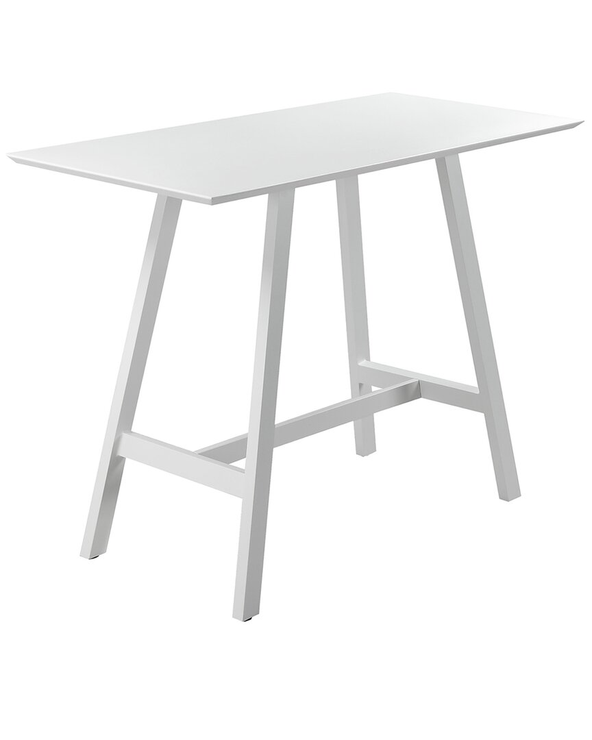 Pangea Home Sunset Rectangle Bar Table In White