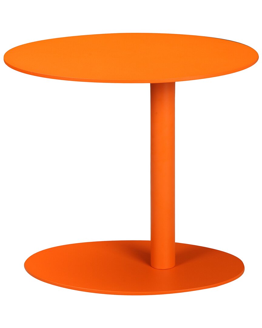 Pangea Home Sunset Side Table In Orange