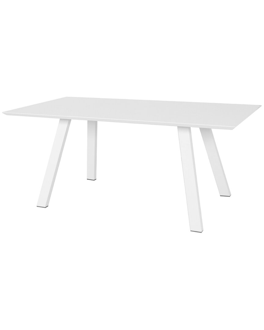 Pangea Home Sunset Rectangle Coffee Table In White