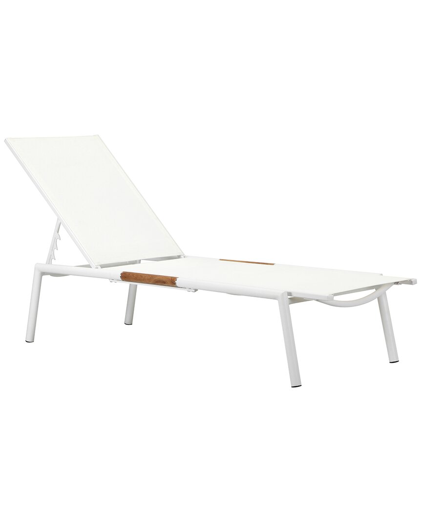 Pangea Home Set Of 2 Dean Loungers In White
