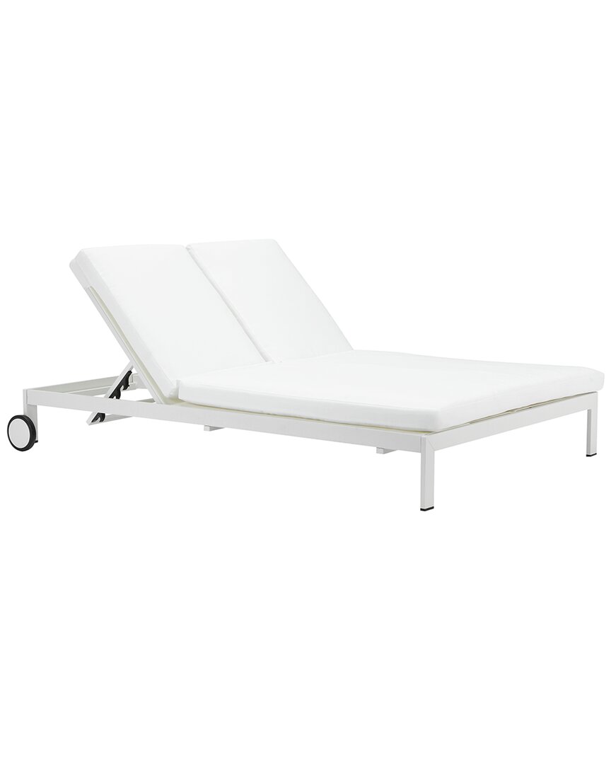 Pangea Home Sally Daybed With Cushion In White