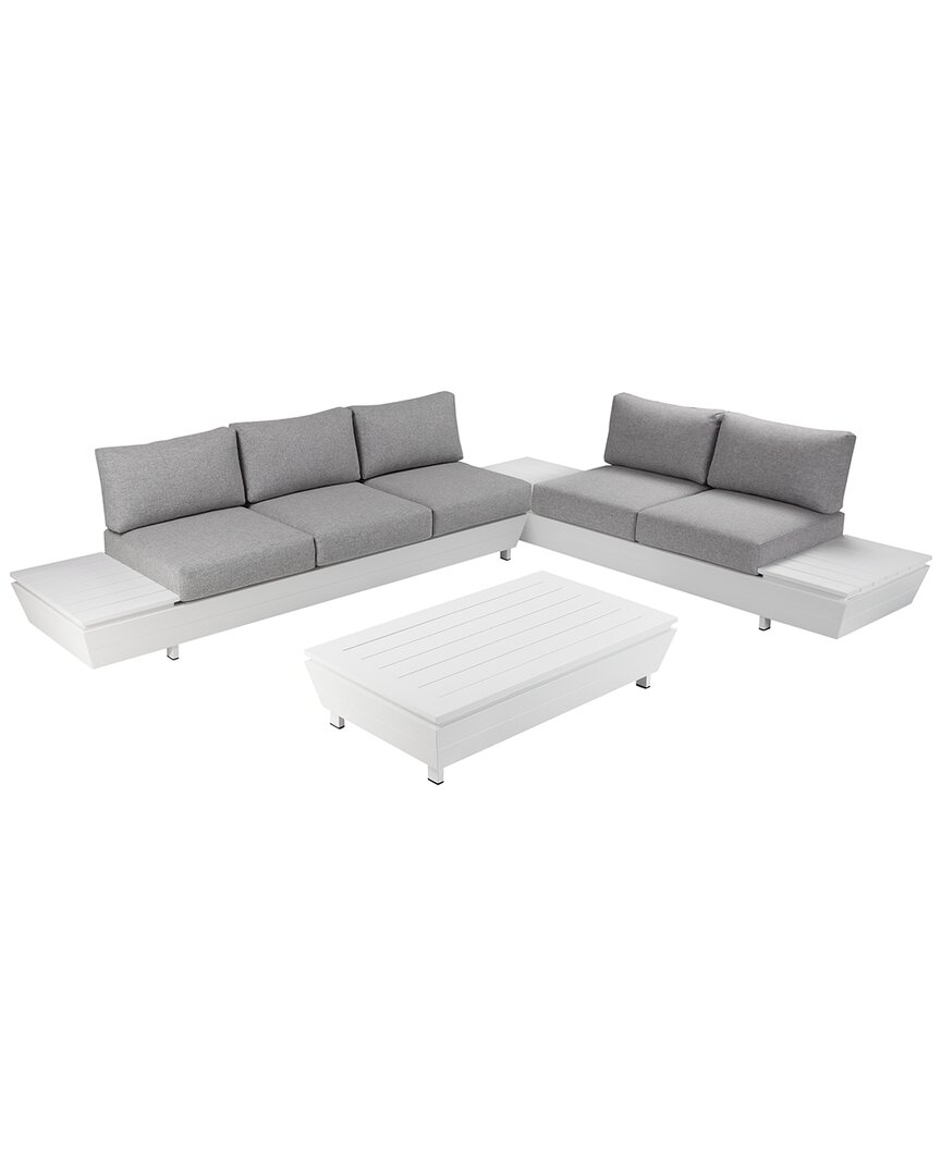 Pangea Home Yacht 3pc Sectional In Grey