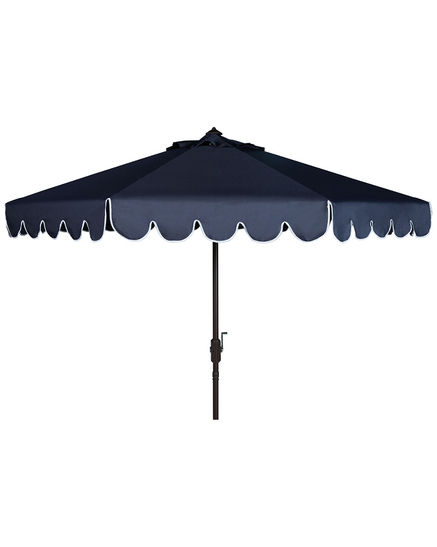 Safavieh Venice 11ft Round Crank Umbrella In White