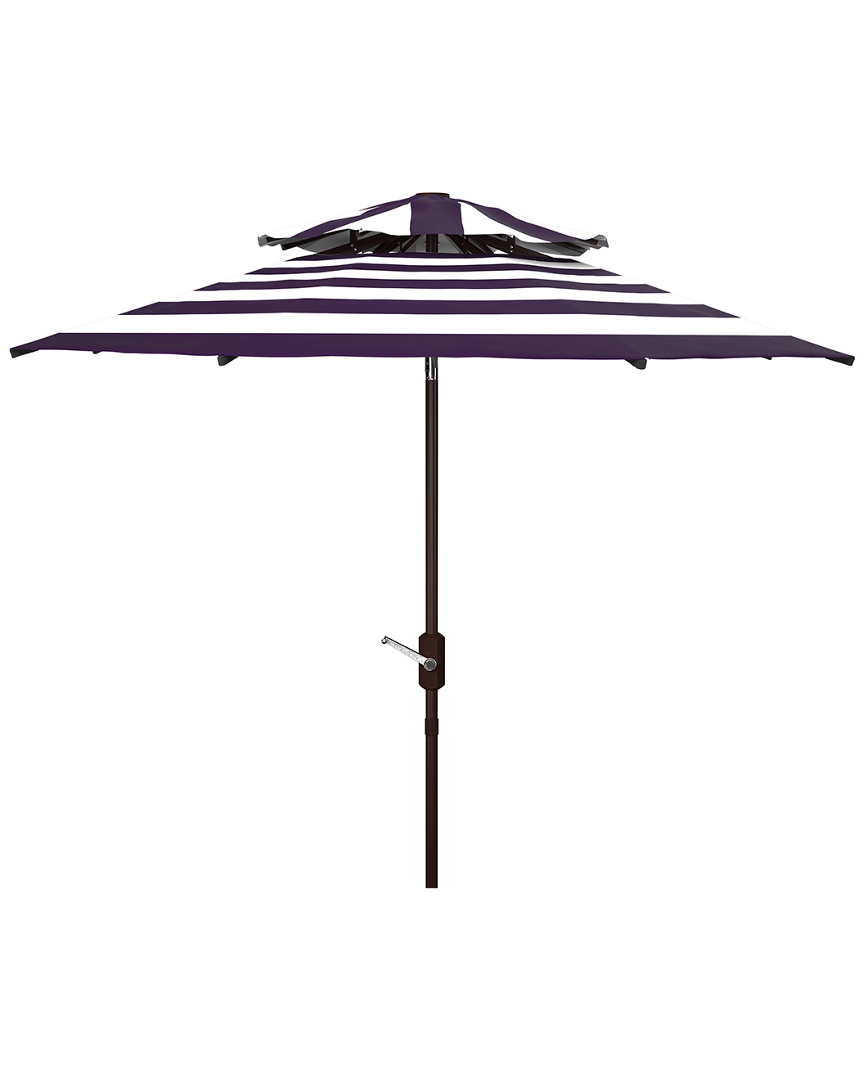 Safavieh Iris Fashion Line 9ft Double Top Umbrella In White
