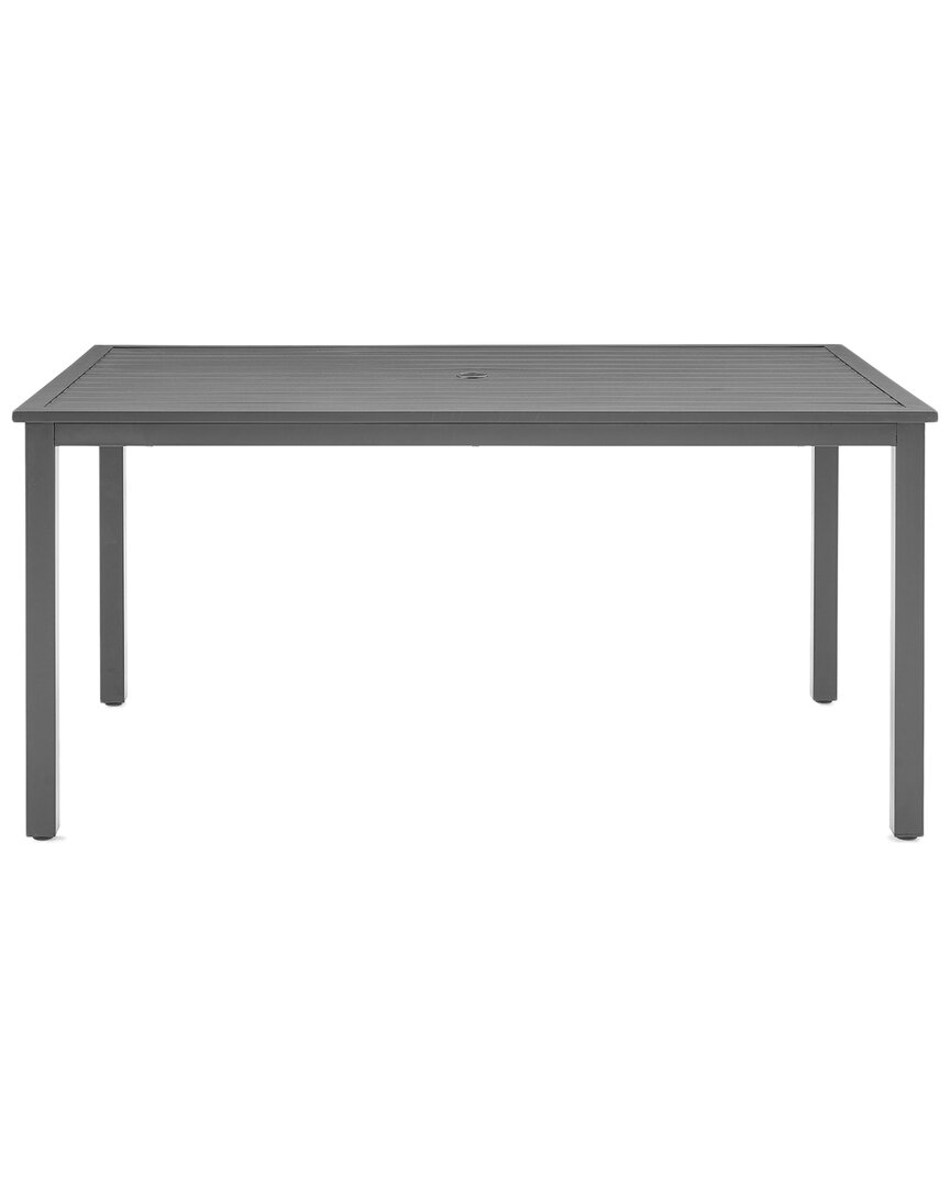 Crosley Furniture Hansen Outdoor Metal Dining Table In Black