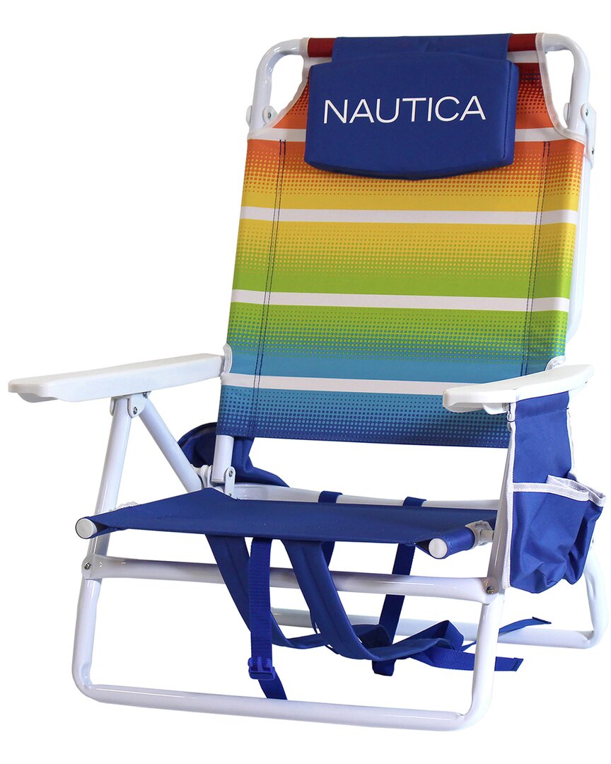 Nautica 5 position logo best sale beach chair