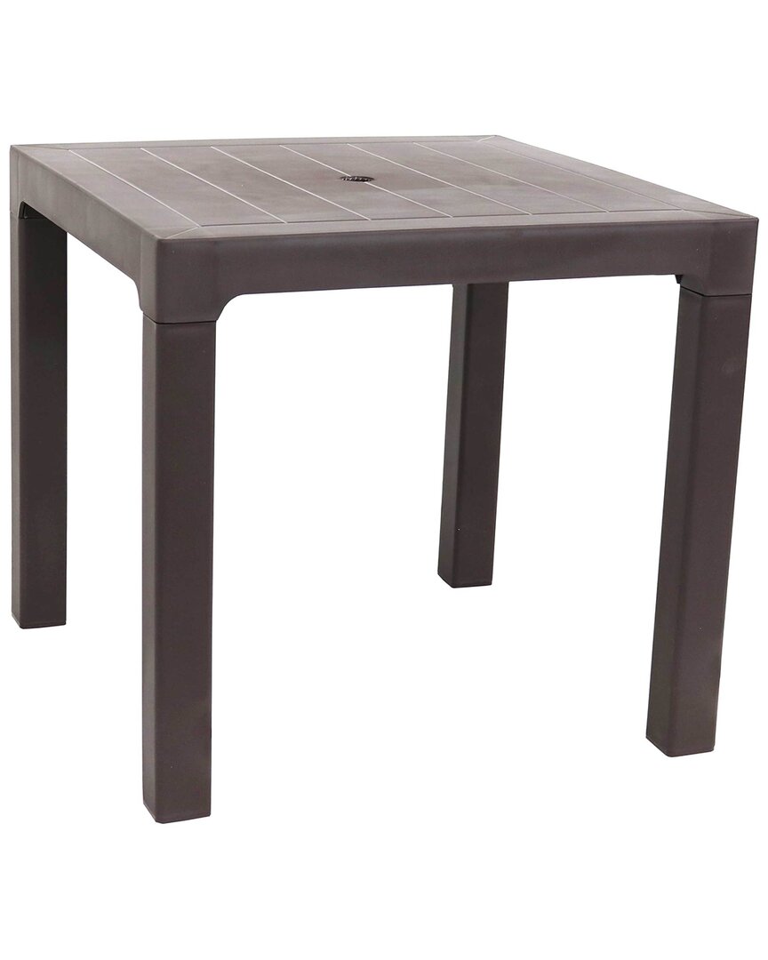 Shop Sunnydaze Outdoor Patio Dining Table In Brown
