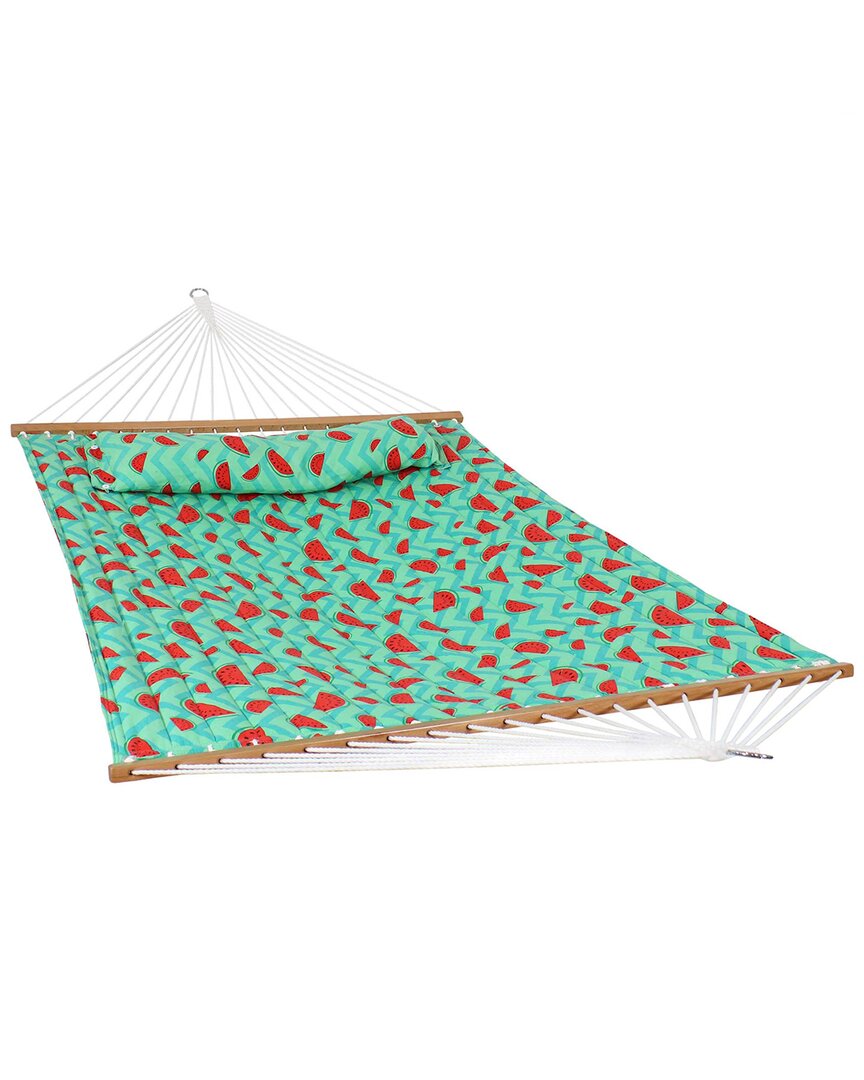 Sunnydaze 2person Fabric Spreader Bar Hammock In Blue ModeSens