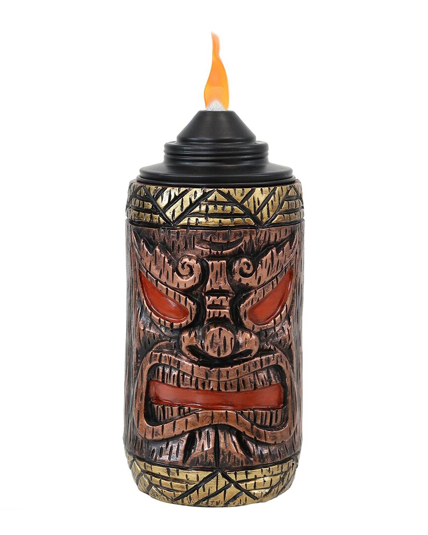 SUNNYDAZE SUNNYDAZE 3-IN-1 TIKI FACE OUTDOOR LAWN TORCH 
