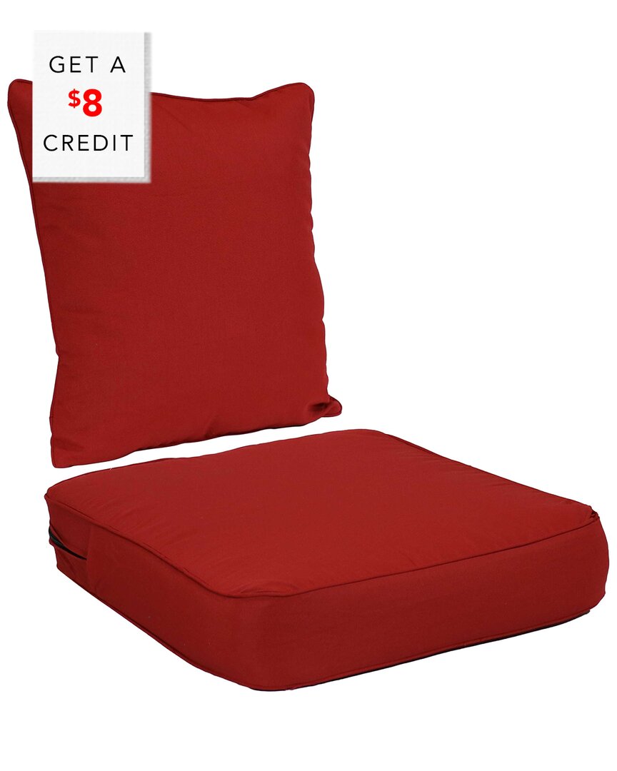SUNNYDAZE SUNNYDAZE BACK AND SEAT CUSHION SET FOR OUTDOOR DEEP SEATING WITH $8 CREDIT 