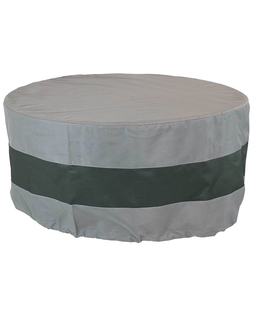 Shop Sunnydaze Round 2-tone Outdoor Fire Pit Cover In Grey