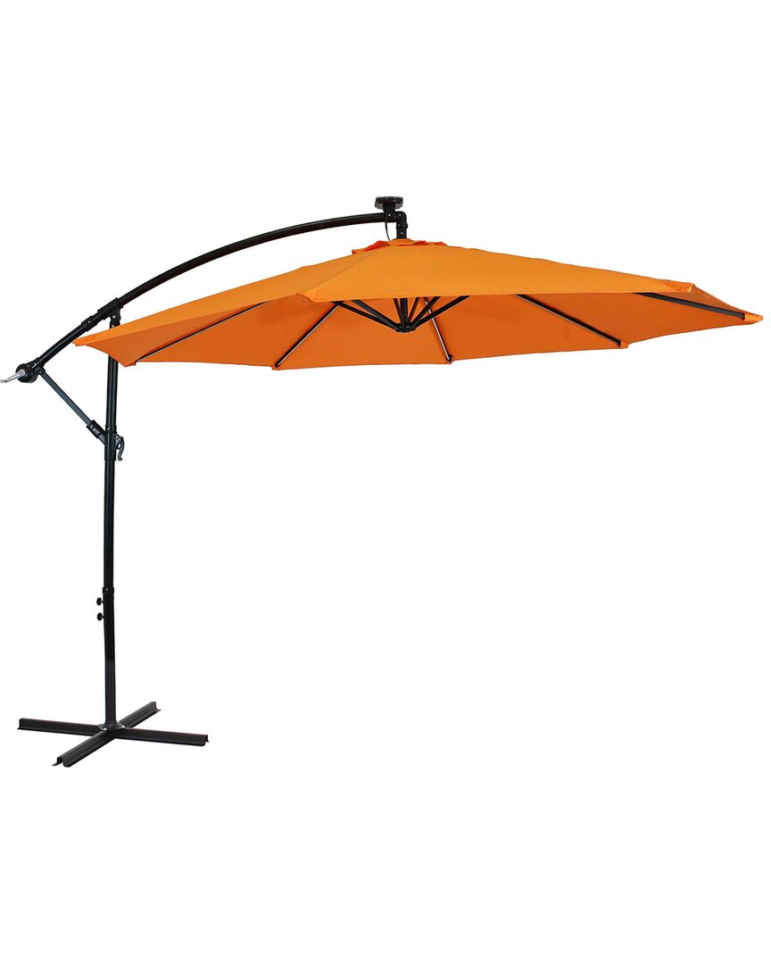 Sunnydaze Discontinued Offset Umbrella In Orange