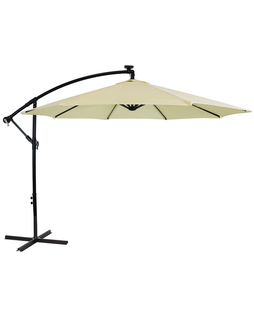 Sunnydaze Off-set Umbrella In Cream