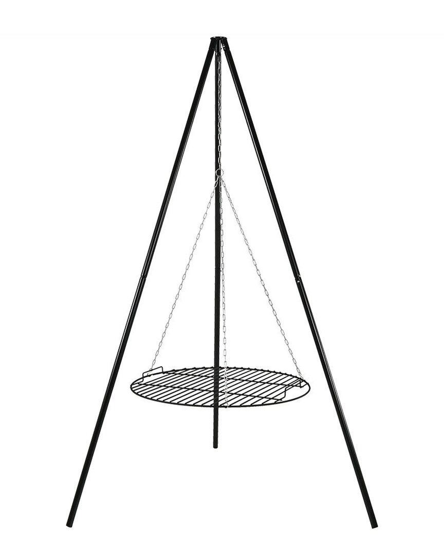 Sunnydaze Tripod With Coo Grate Outdoor Grilling Set In Black