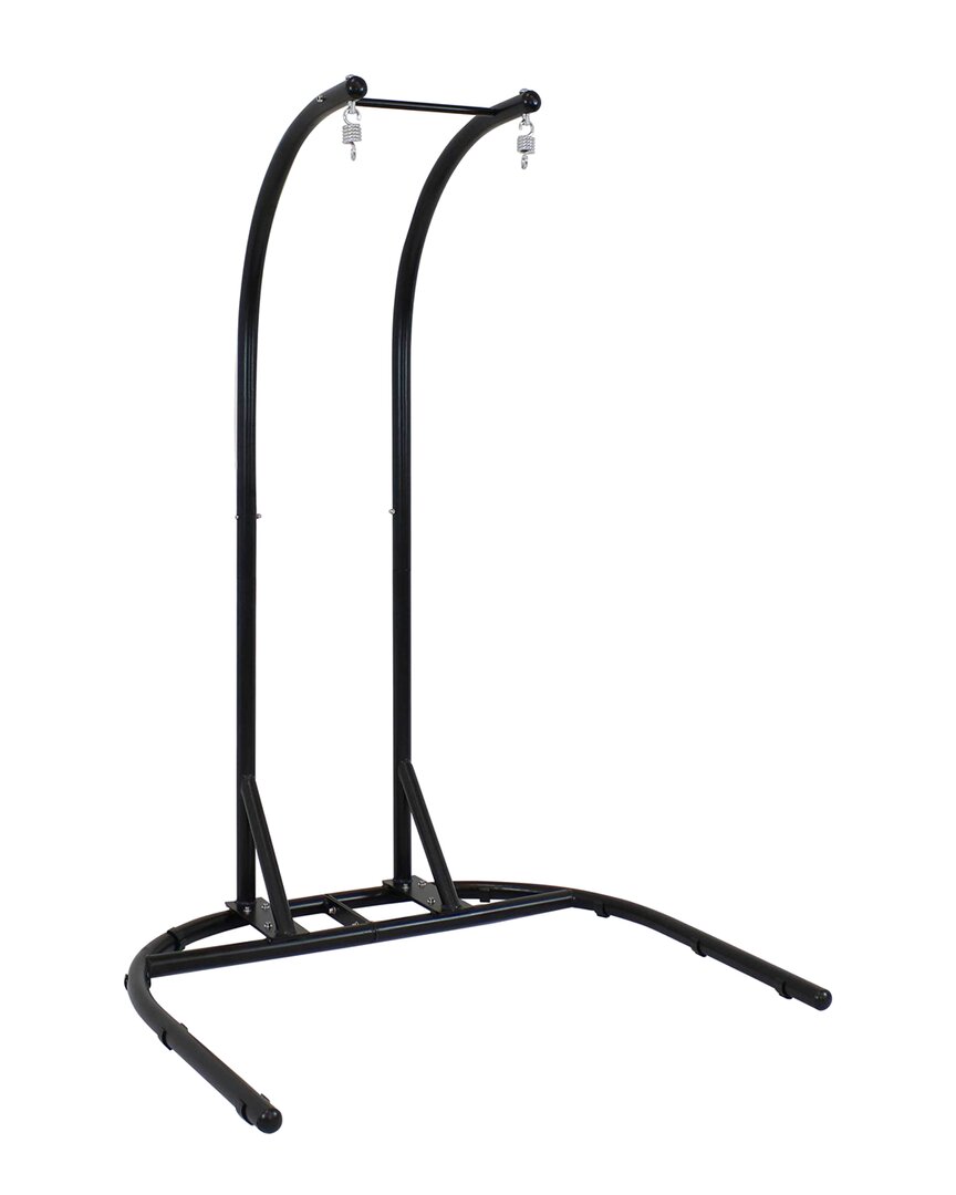 Sunnydaze Deluxe Steel U-shape Hanging Chair Stand In Black
