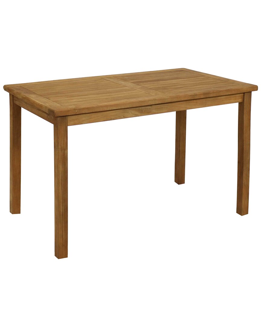SUNNYDAZE SUNNYDAZE TEAK OUTDOOR RECTANGULAR DINING TABLE 