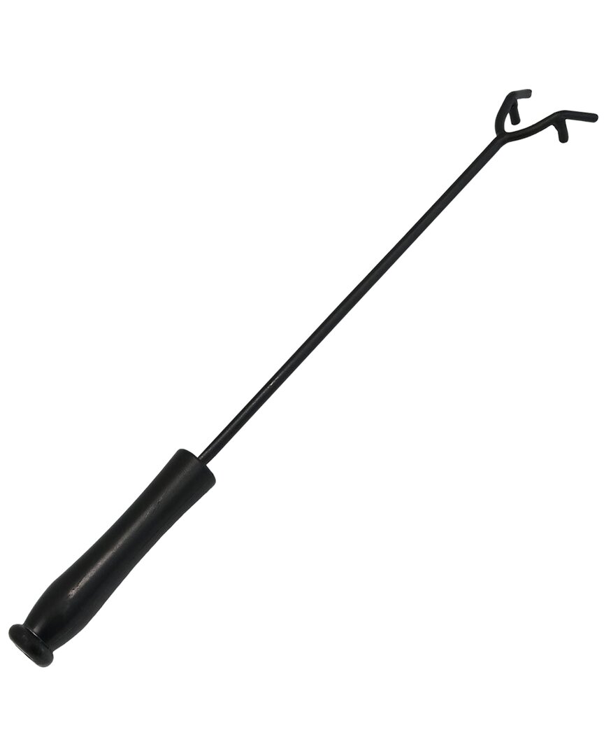 Sunnydaze Dnu Unprofitable  Fire Poker 16in Black Steel Fire Pit Tool With Heat-resistant Handle