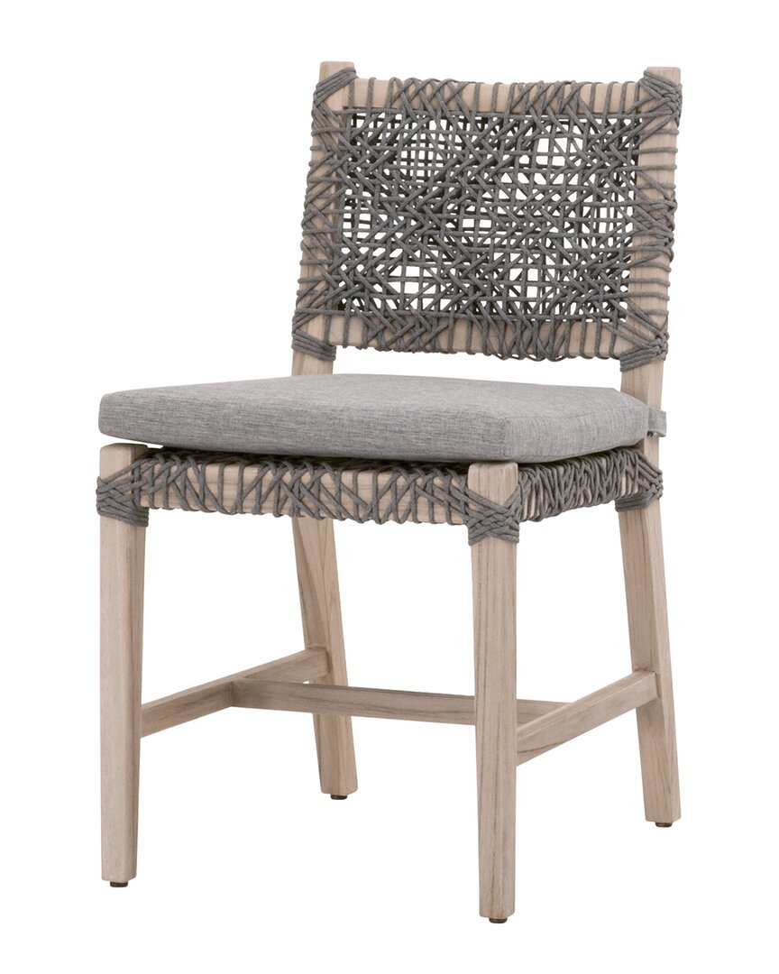 Essentials For Living Set Of 2 Costa Outdoor Dining Chair In Grey