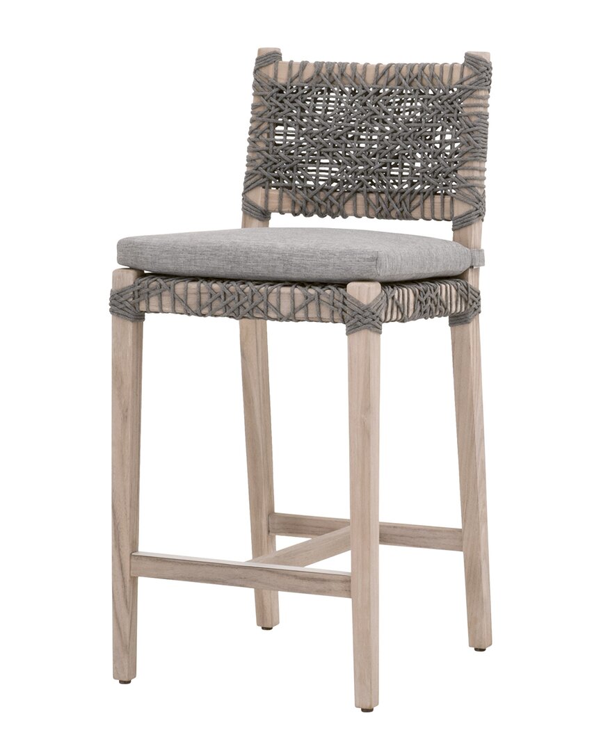 Essentials For Living Costa Outdoor Counter Stool In Grey