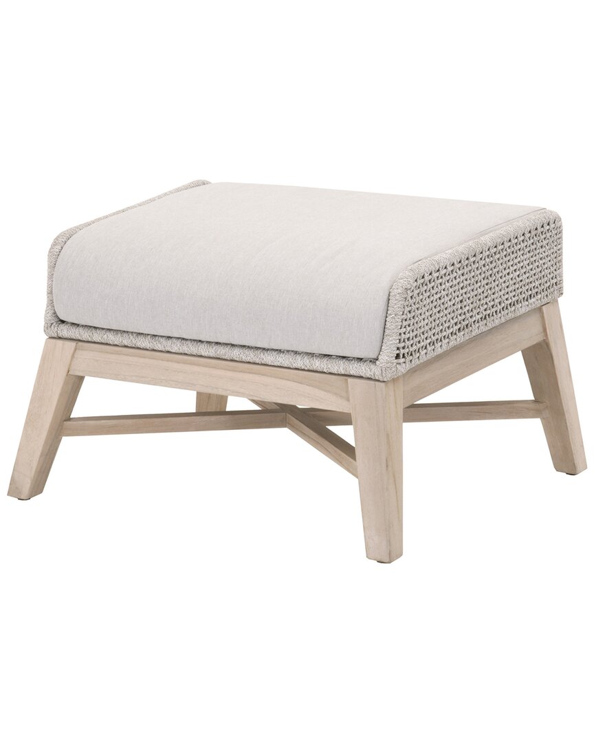 Essentials For Living Tapestry Outdoor Footstool In Brown