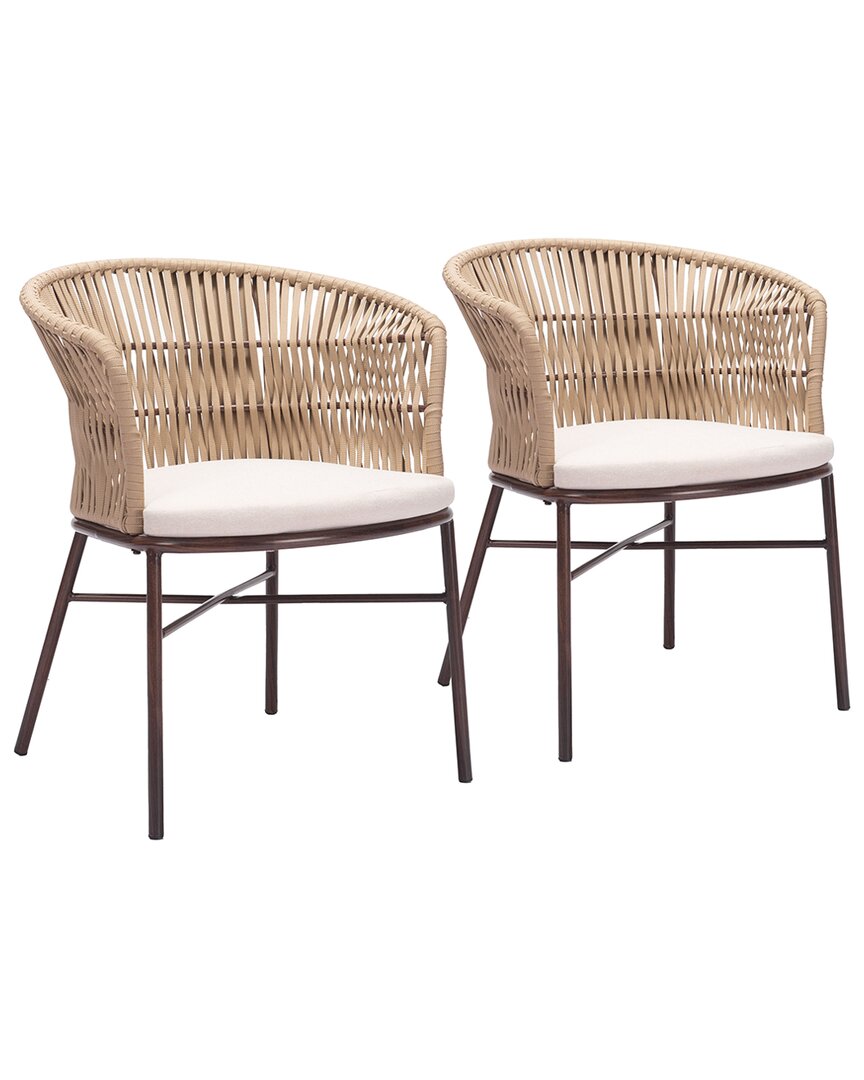 Zuo Modern Set Of 2 Freycinet Dining Chairs