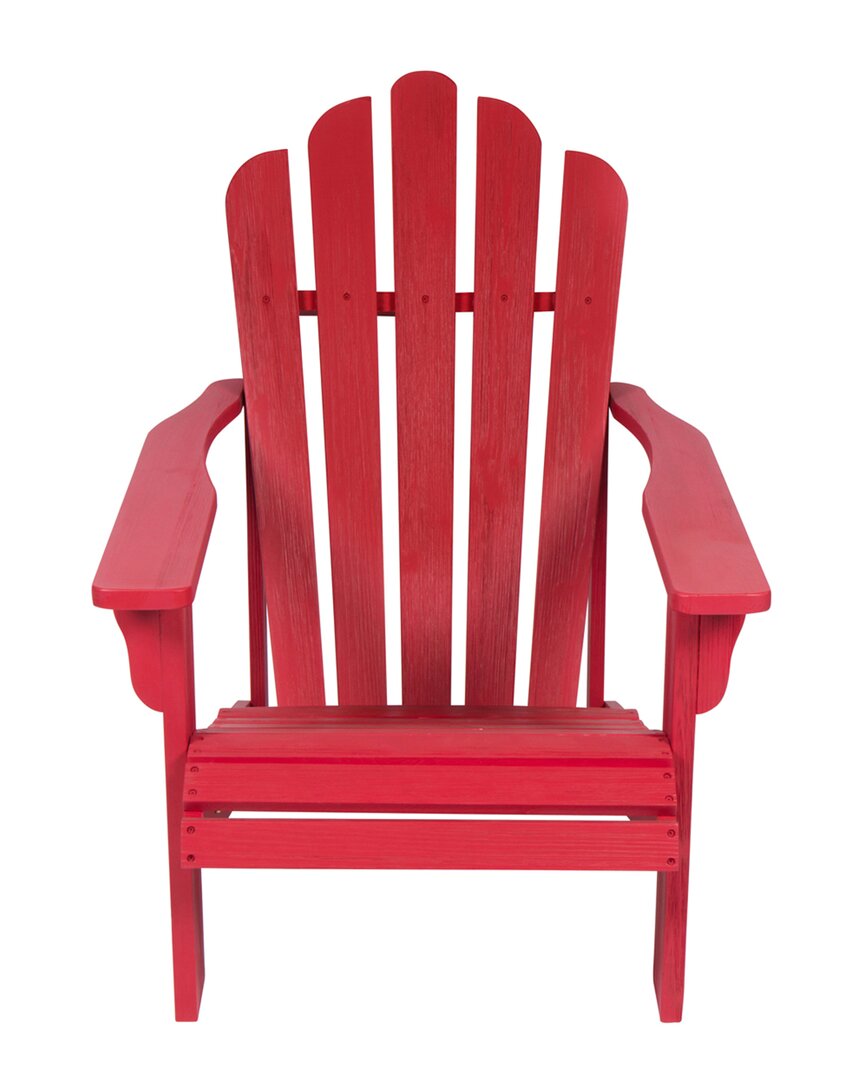 Shine Co. Adirondack Chair With Hydro-tex Finish In Red