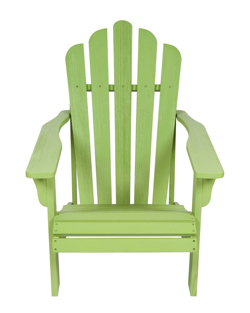Shine Co. Adirondack Chair With Hydro-tex Finish In Green