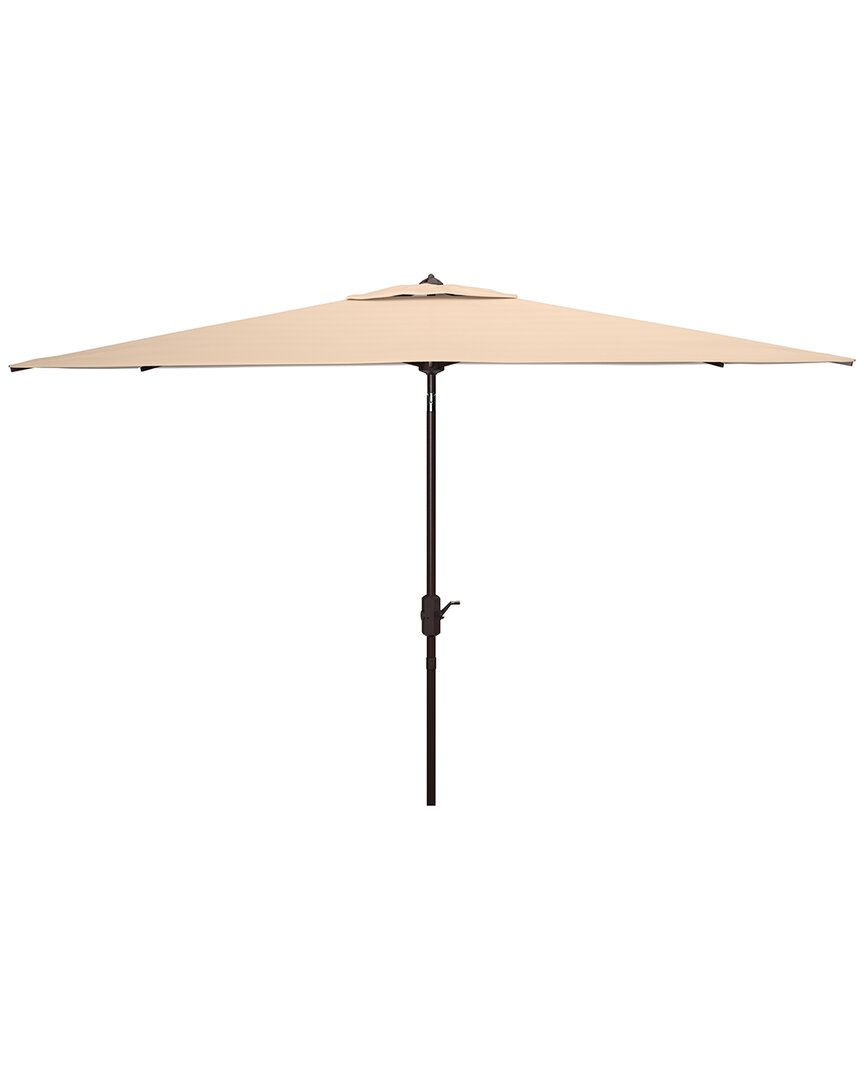 Shop Safavieh Athens 6.5x10 Rect Umbrella In Beige