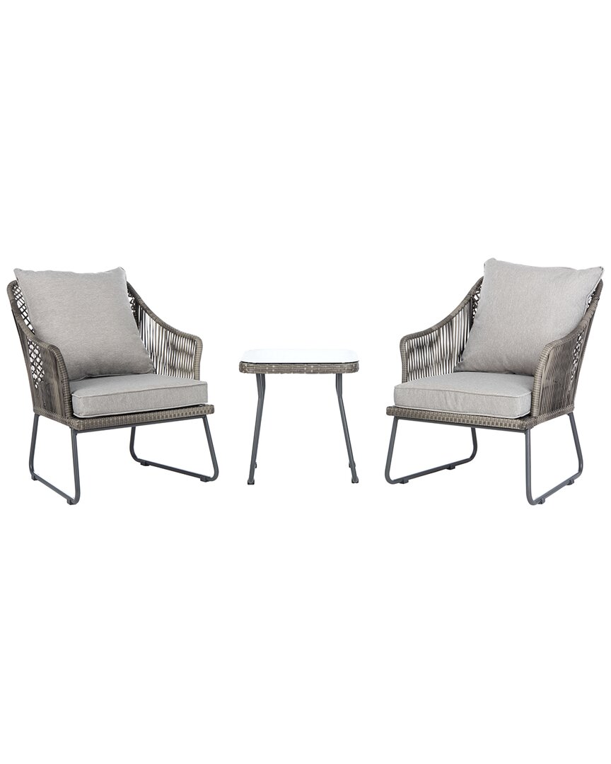 Safavieh Jensen 3pc Lounge Set In Grey