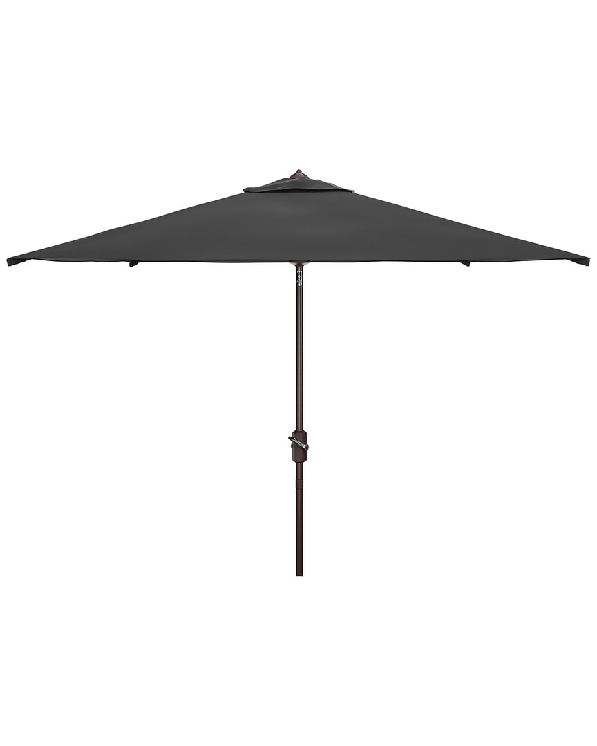Shop Safavieh Indoor/outdoor Wesler 7.5ft Square Umbrella In Black