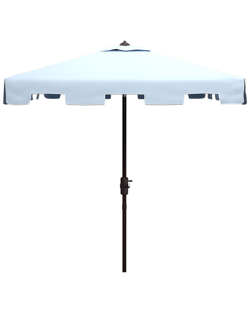 Shop Safavieh Zimmerman 7.5' Square Umbrella In Blue