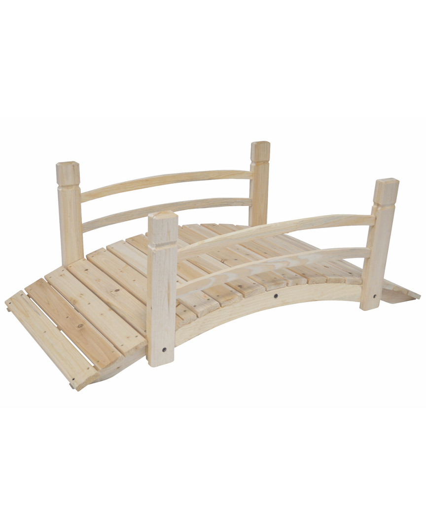 Shine Co. 4ft Cedar Garden Bridge