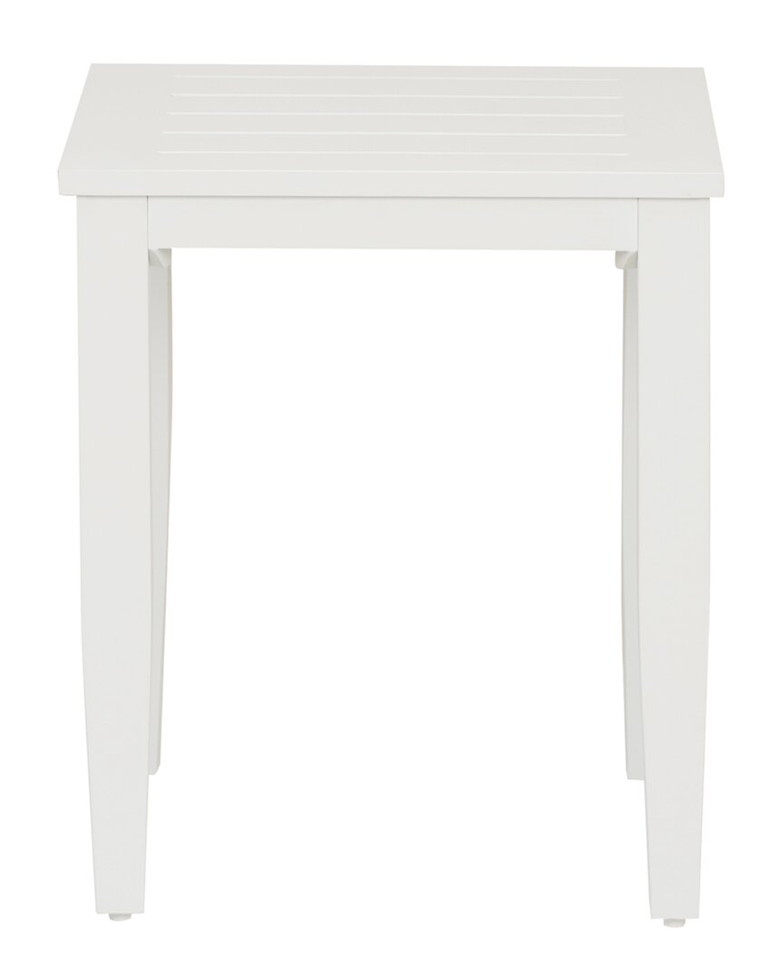 Linon Claiborne Side Table In White