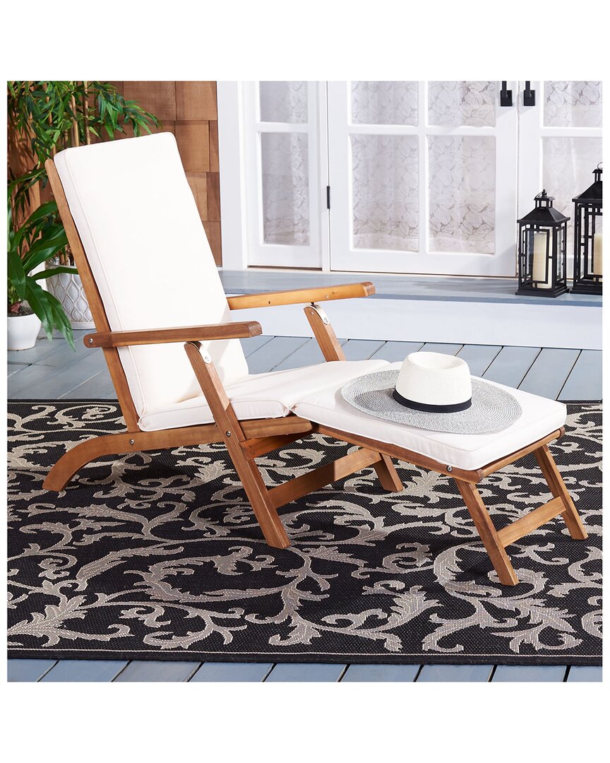 Safavieh Palmdale Outdoor Lounge Chair In Natural