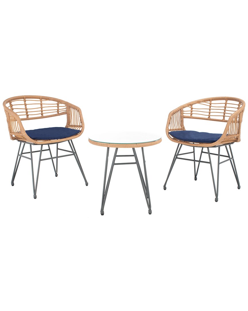 Safavieh Ferla Outdoor 3pc Lounger Set In Natural