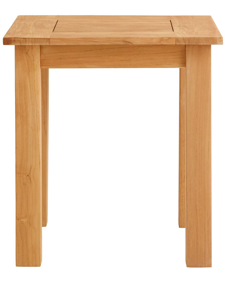 Linon Cannon Teak Outdoor Side Table