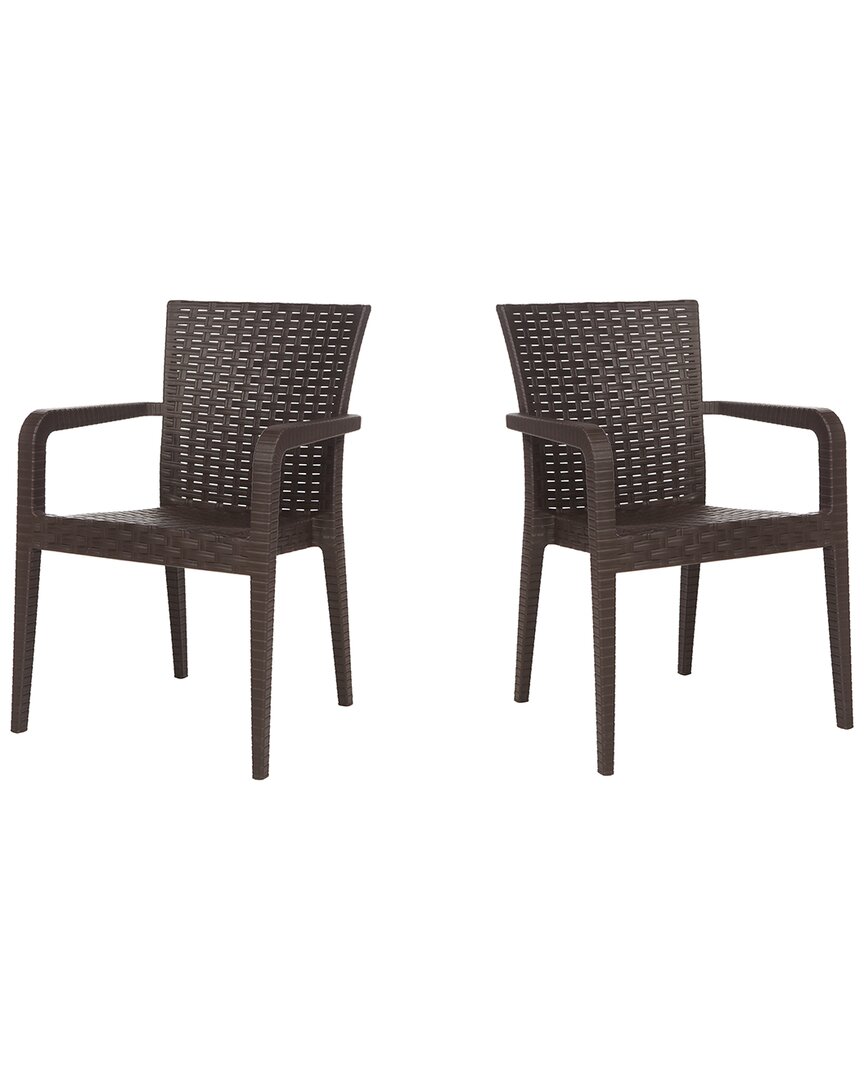 Panama Jack Alberta Set Of 2 Stackable Armchairs